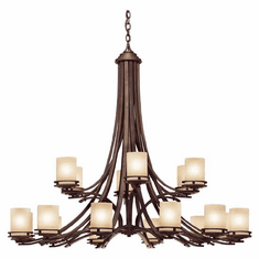 Kichler 1873OZ Hendrik 18-Lamp Chandelier in Olde Bronze