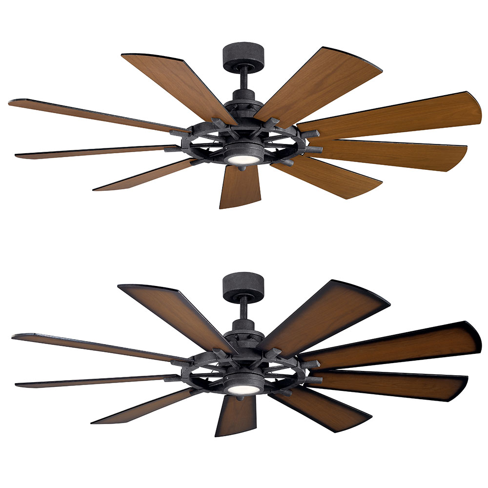 Breezary Aubrey 65 in. Indoor 120-Volt Black-Aluminum-Blade