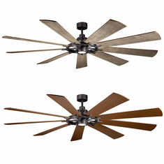 Kichler 300285AVI Gentry XL Anvil Iron LED 85" Ceiling Fan