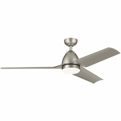 Kichler 310254NI Fit Modern Painted Brushed Nickel LED 54" Home Ceiling Fan