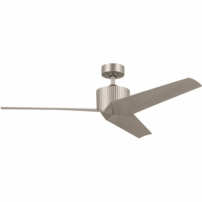 Kichler 330130NI Minimalist Modern Weathered White Walnut Ceiling Fan KIC330130NI