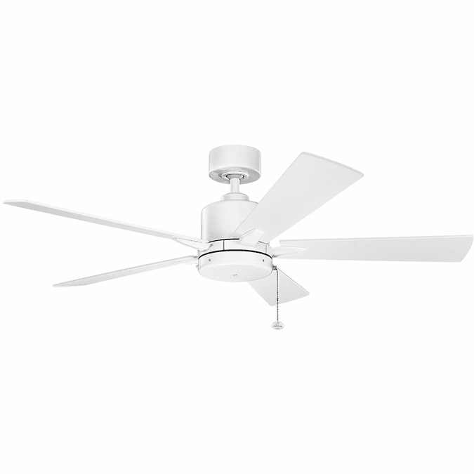 Kichler 330242MWH Lucian II Matte White Home Ceiling Fan