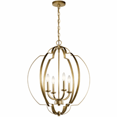 Kichler 42138NBR Voleta Natural Brass 22" Foyer Lighting