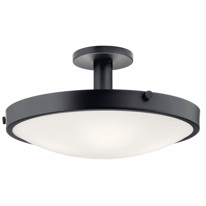 Kichler 42246BK Lytham Black Flush Lighting