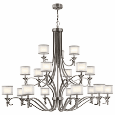 Kichler 42396AP Lacey Antique Pewter Lighting Chandelier