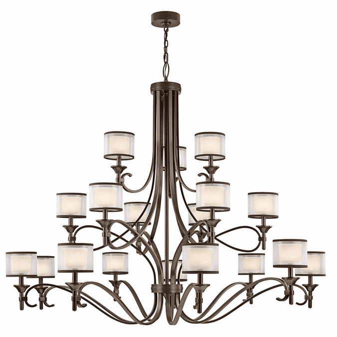 Kichler 42396MIZ Lacey Mission Bronze Chandelier Lamp