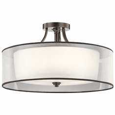 Kichler 42399MIZ Lacey Mission Bronze Flush Lighting