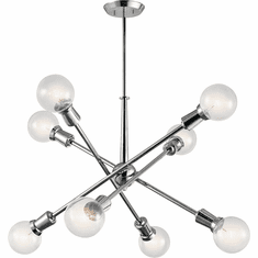 Kichler 43118CH Armstrong Contemporary Chrome Chandelier Light