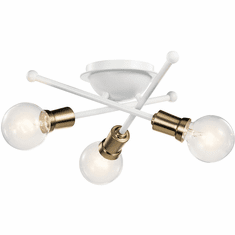 Kichler 43196WH Armstrong Contemporary White Ceiling Lighting Fixture