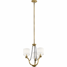 Kichler 43531NBR Thisbe Natural Brass Mini Chandelier Light