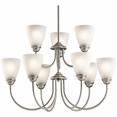 Kichler 43639NI Jolie Brushed Nickel Chandelier Lamp