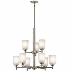 Kichler 43672NI Shailene Brushed Nickel Ceiling Chandelier