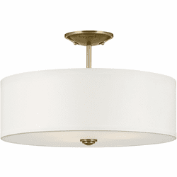Kichler 43692NBR Shailene Modern Natural Brass 18" Flush Lighting