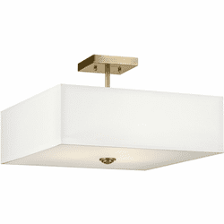 Kichler 43693NBR Shailene Modern Natural Brass 18" Ceiling Light