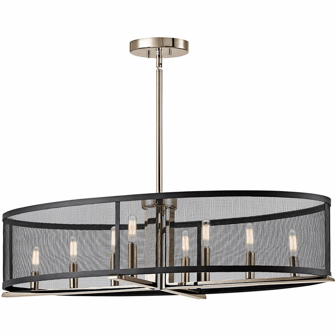 Kichler 43712PN Titus Contemporary Polished Nickel Kitchen Island Light