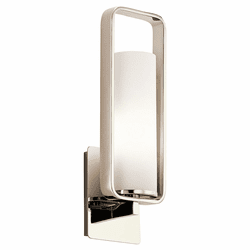 Kichler 43787PN City Loft Modern Polished Nickel Wall Sconce Light