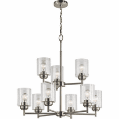 Kichler 44031NI Winslow Contemporary Brushed Nickel Chandelier Light