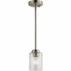 Kichler 44032NI Winslow Modern Brushed Nickel Mini Pendant Hanging Light