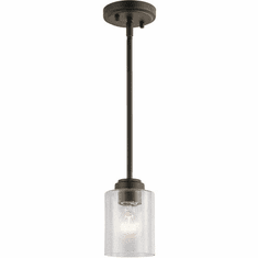 Kichler 44032OZ Winslow Contemporary Olde Bronze Mini Hanging Light Fixture