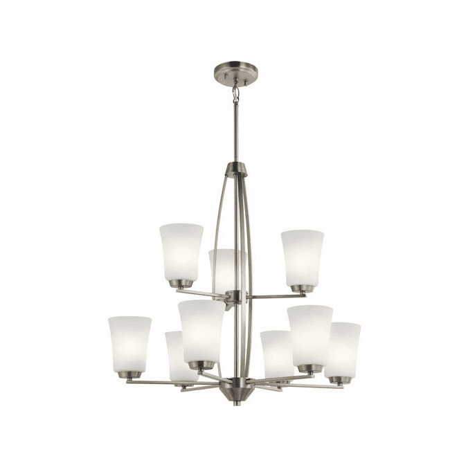 Kichler 44052NI Tao Contemporary Brushed Nickel Hanging Chandelier