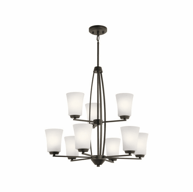 Kichler 44052OZ Tao Modern Olde Bronze Chandelier Light KIC44052OZ
