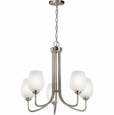 Kichler 44377NI Valserrano Modern Brushed Nickel Chandelier Light