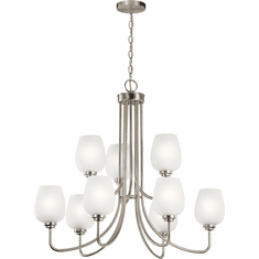 Kichler 44378NI Valserrano Modern Brushed Nickel Hanging Chandelier