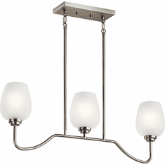 Kichler 44379NI Valserrano Modern Brushed Nickel Kitchen Island Light Fixture