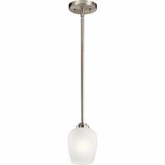 Kichler 44380NI Valserrano Modern Brushed Nickel Mini Hanging Light Fixture