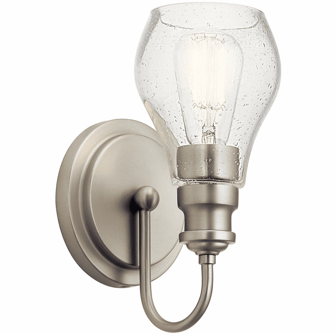 Kichler 45390NI Greenbrier Contemporary Brushed Nickel Wall Sconce Lighting