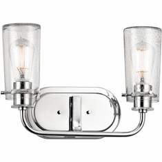 Kichler 45458CH Braelyn Contemporary Chrome 2-Light Bathroom Lighting