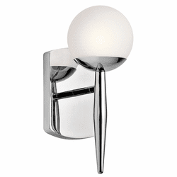 Kichler 45580CH Jasper Contemporary Chrome Halogen Wall Sconce Lighting