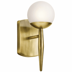 Kichler 45580NBR Jasper Modern Natural Brass Halogen Wall Light Fixture