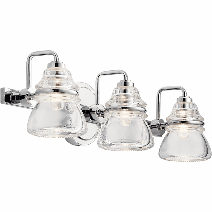 Kichler 45693CH Talland Modern Chrome 3Light Bathroom Light KIC45693CH