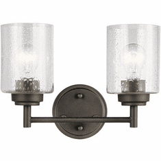 Kichler 45885OZ Winslow Contemporary Olde Bronze 2-Light Bath Lighting Sconce