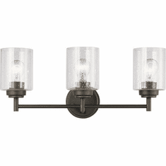 Kichler 45886OZ Winslow Modern Olde Bronze 3-Light Bathroom Wall Light Fixture