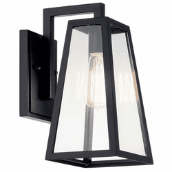 Kichler 49330BK Delison Modern Black 6.5" Exterior Wall Lighting