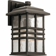 Kichler 49830OZ Beacon Square Olde Bronze Exterior 8" Wall Lamp