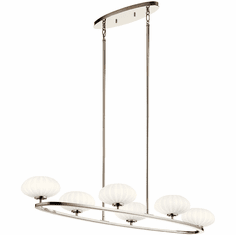 Kichler 52224PN Pim Modern Polished Nickel Halogen Island Lighting
