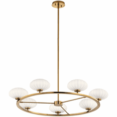 Kichler 52225FXG Pim Contemporary Fox Gold Halogen 36" Chandelier Lamp