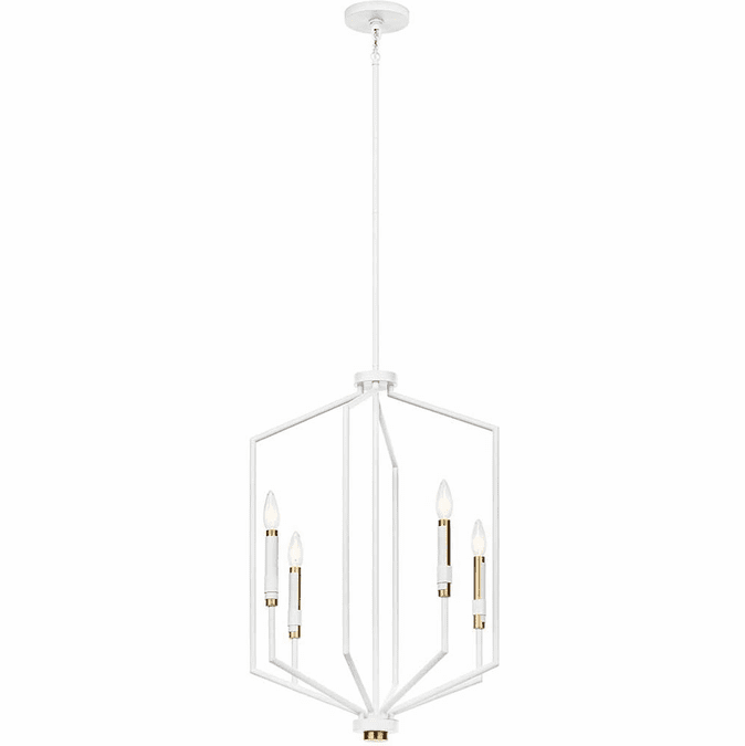 Kichler 52351WH Armand Modern White Foyer Lighting KIC52351WH