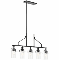 Kichler 52379BK Everett Black Kitchen Island Light Fixture