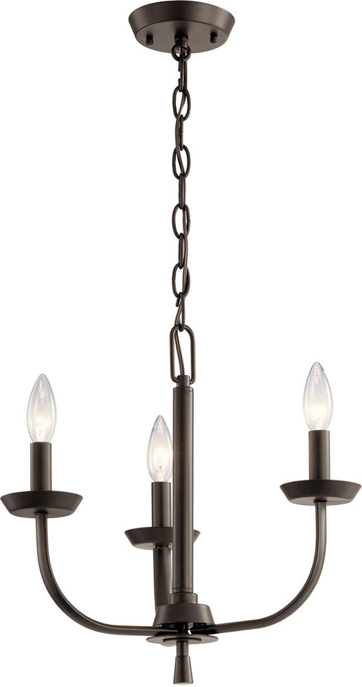 Kichler 52383OZ Kennewick Olde Bronze Mini Lighting Chandelier KIC52383OZ