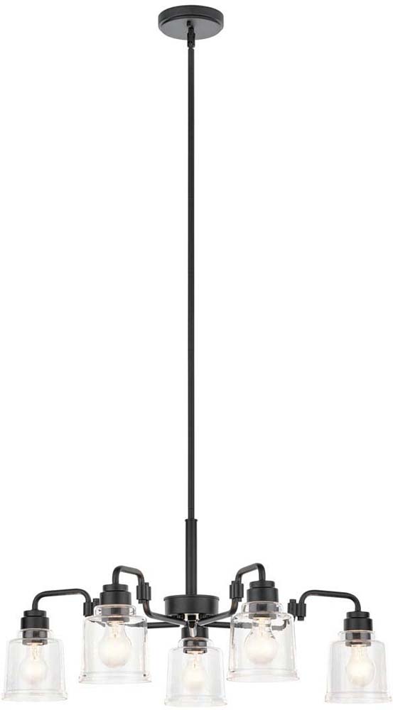 Kichler 52398BK Aivian Black Chandelier Light KIC52398BK