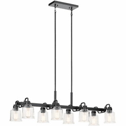 Kichler 52400BK Aivian Black Kitchen Island Light Fixture