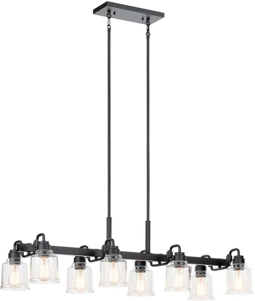 Kichler 52400BK Aivian Black Kitchen Island Light Fixture KIC52400BK