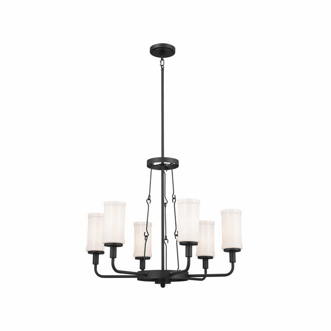 Kichler 52451BKT Vetivene Contemporary Textured Black Lighting Chandelier