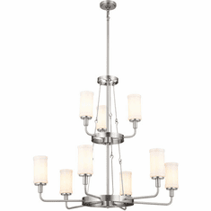 Kichler 52452CLP Vetivene Contemporary Classic Pewter Chandelier Light