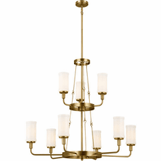 Kichler 52452NBR Vetivene Contemporary Natural Brass Lighting Chandelier