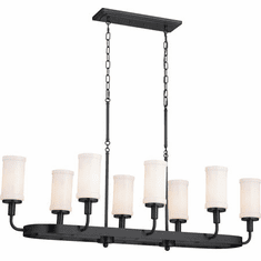 Kichler 52453BKT Vetivene Modern Textured Black Kitchen Island Light